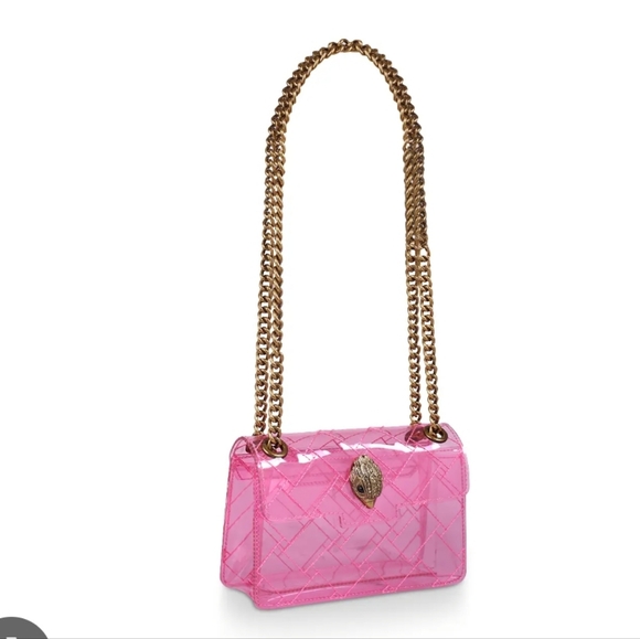 Kurt Geiger Transparent Mini Shoulder Pink Bag - Picture 1 of 4